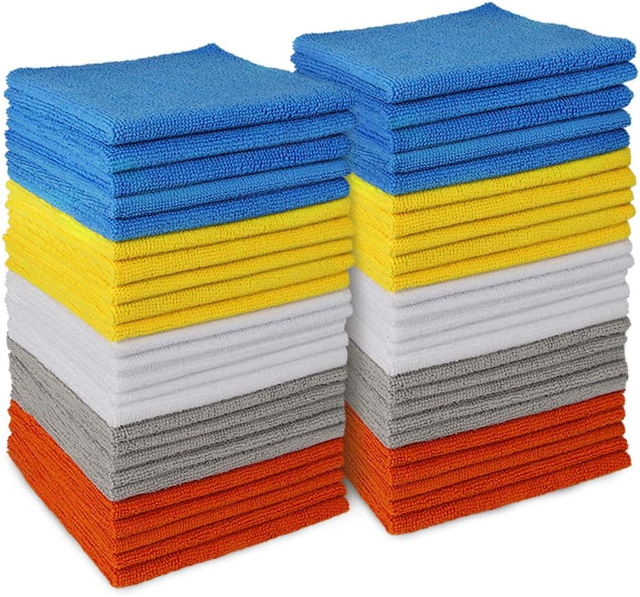 AIDEA Microfiber Cleaning Cloths, 50-Pack